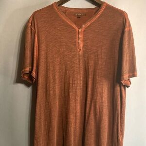 John Varvatos Extra Large Brownish Burgundy T Shirt